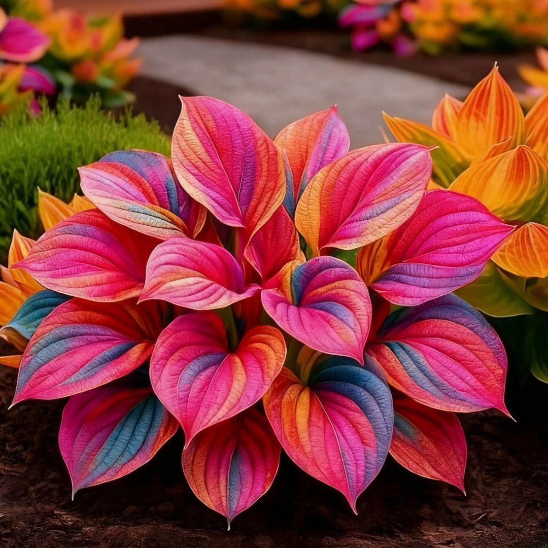 Multicolor Hosta Seeds + Plant Growth Serum Free